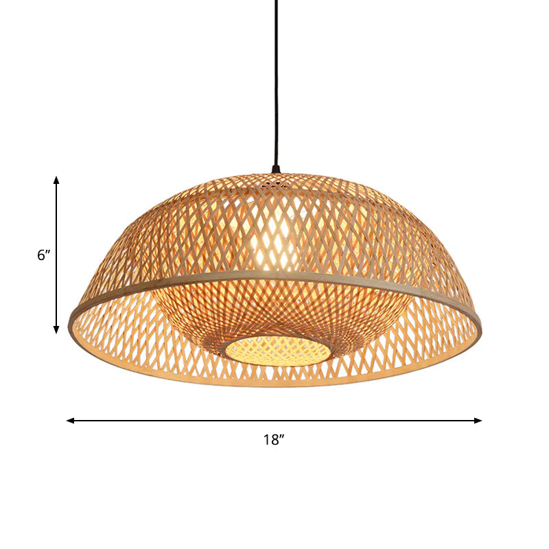 45cm - Luminária Ambiencci Tulum de Bambu