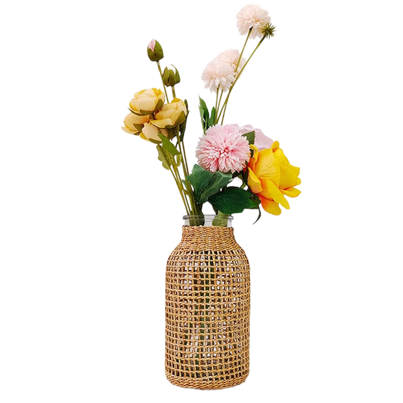 a vase filled with flowers on top of a table