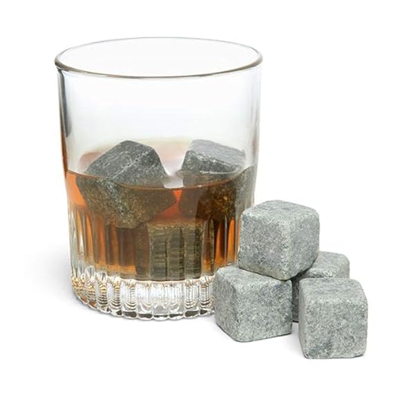 Cubo de Gelo Ambiencci em Pedra Sabão para Drinks e Whisky