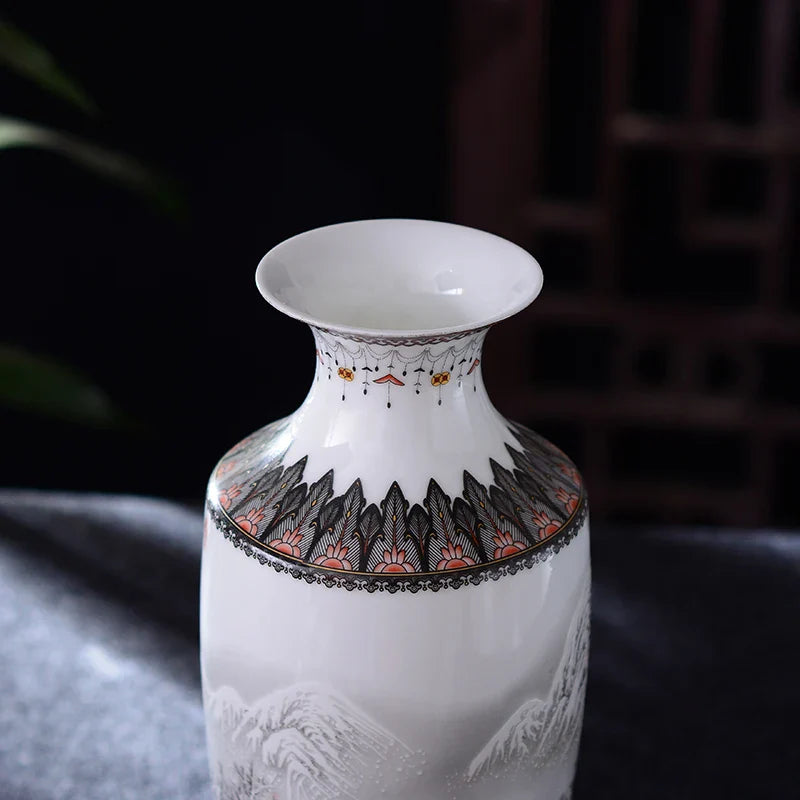 25 cm - Cerâmica Antigo Jingdezhen - Ambiencci Vintage Craft