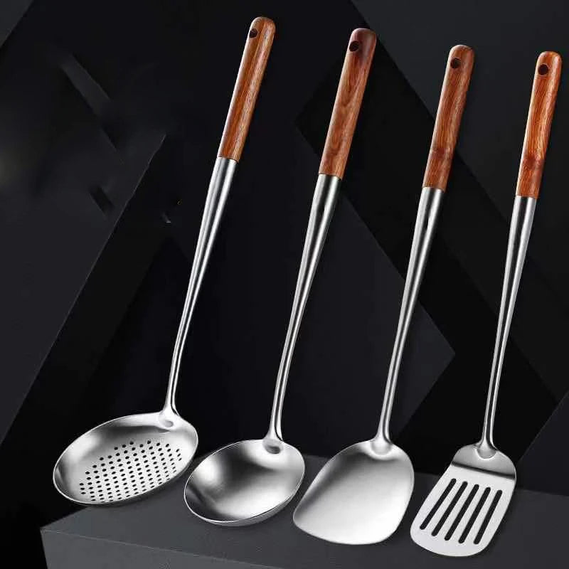 Jogo Bamboo Inox Silver Set Ambiencci - Ambiencci