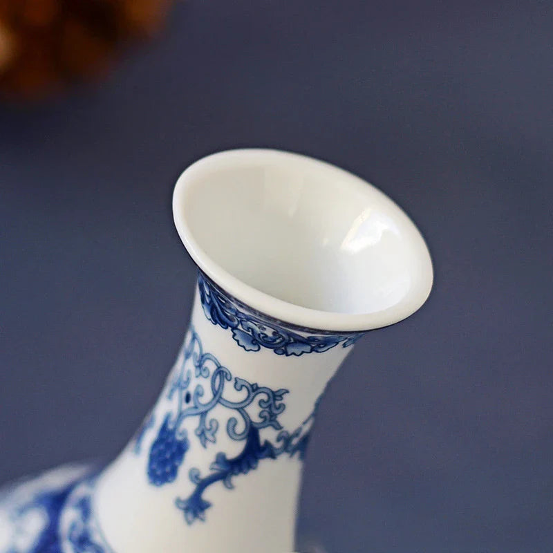 17 cm - Vaso em Cerâmica Jingdezhen - Ambiencci Layo