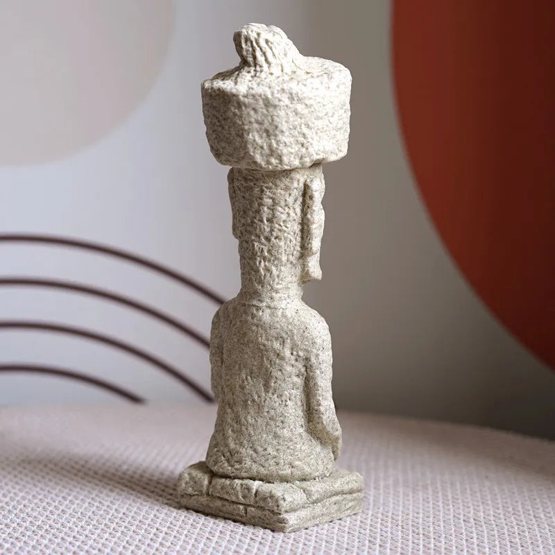 28cm  - Ambiencci Moai Pukao - Ambiencci Sculpture