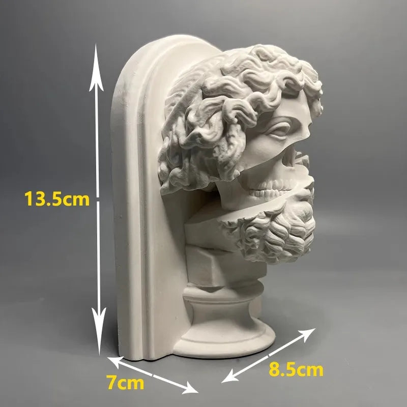 Gesso Zeus Escultura, Criatividade Europeia, Mitologia Romana Retro, Home Sala Ornamentos, Desktop Decor Estátua, Presentes