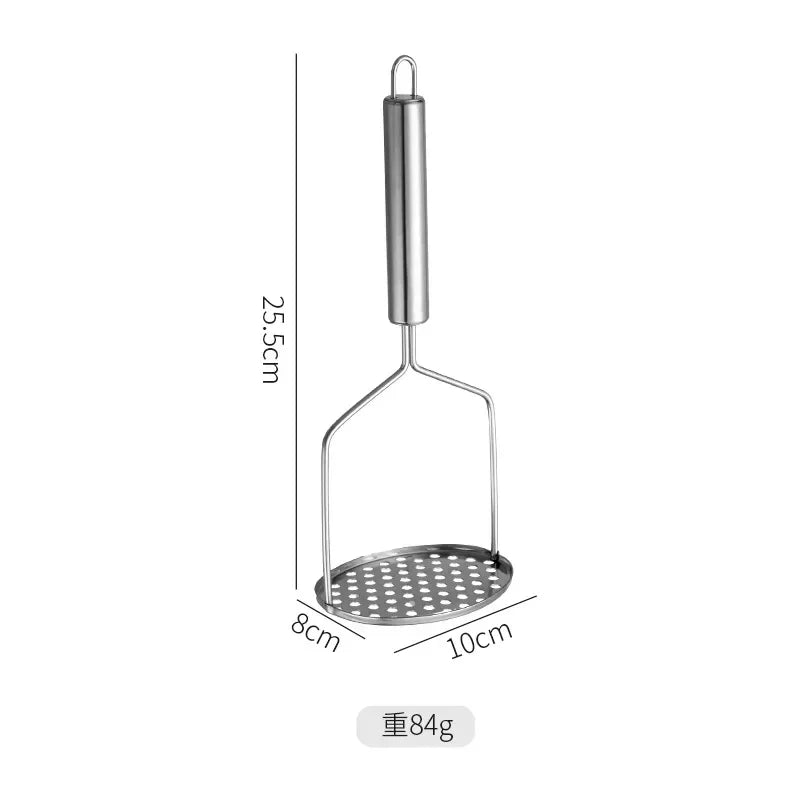 Espremedor De Batata De Aço Inoxidável Pressionado, Ricer, Purê De Suco, Empurrador De Batata, Ferramentas De Purê De Frutas Suaves, Cozinha