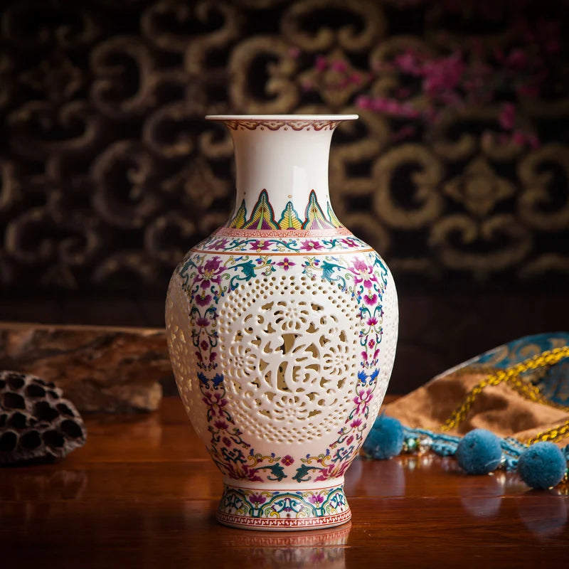 Cerâmica oco antigo vaso de vinho gabinete sala estar casa artesanato decorações chinês antigo e curio prateleiras decoração