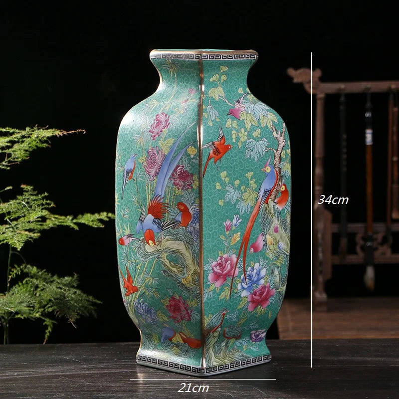 34 cm - Vaso Baboglian Floral Clássico - Ambiencci Shadow