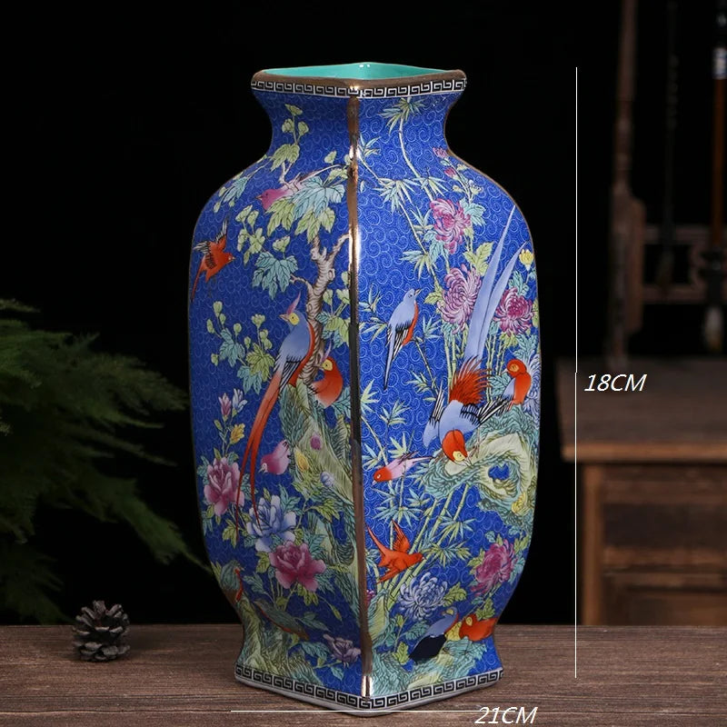 34 cm - Vaso Baboglian Floral Clássico - Ambiencci Shadow