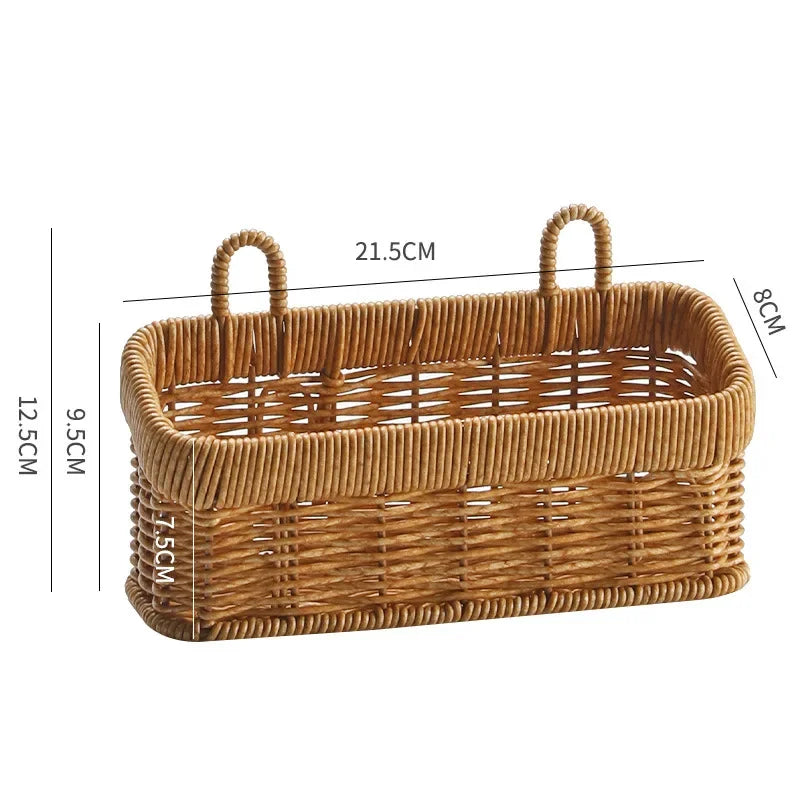 a wicker basket with handles and handles