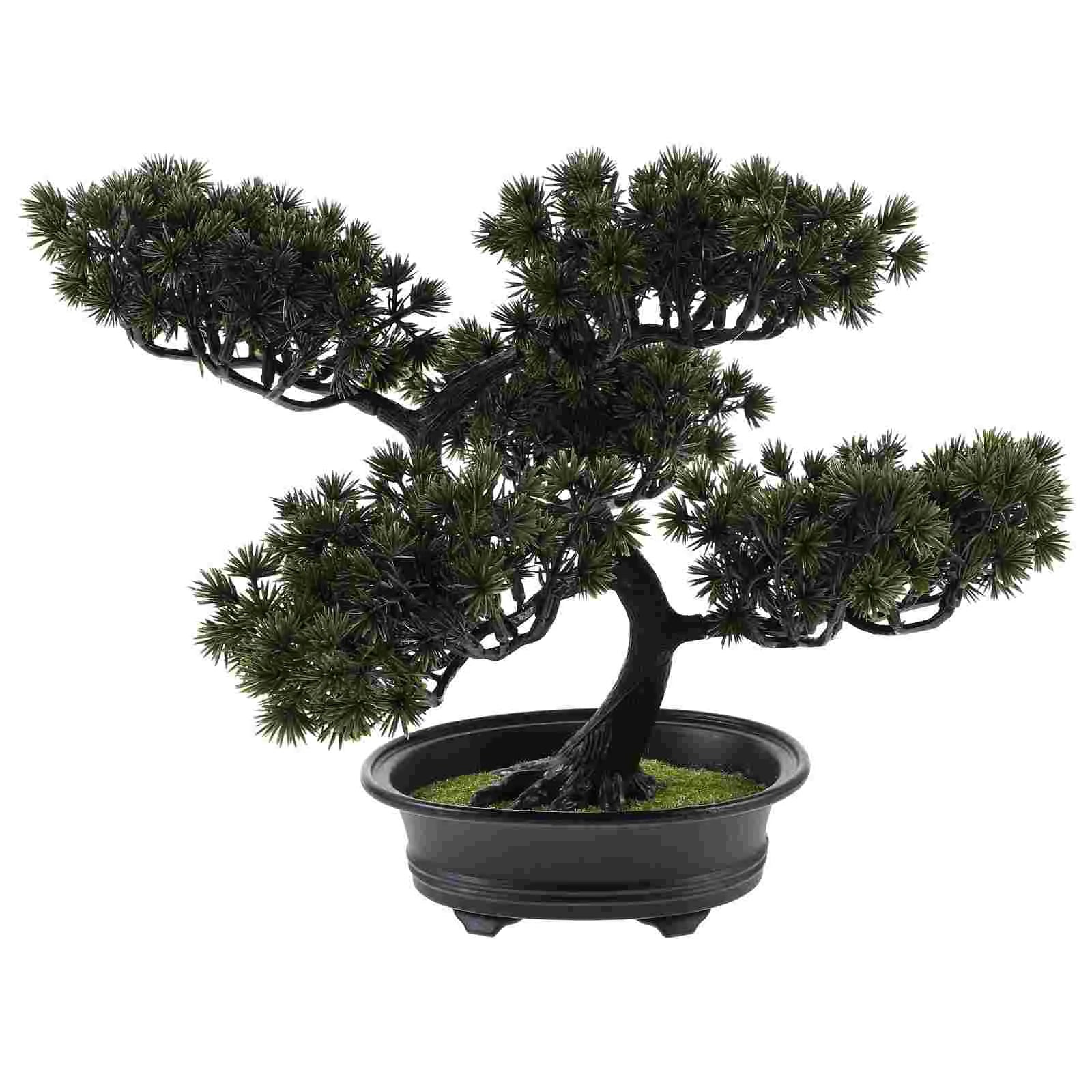 30 cm - Realistic Potted Pine Bonsai - Ambiencci