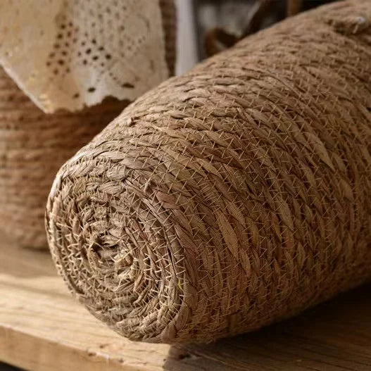 a close up of a roll of burlock on a table