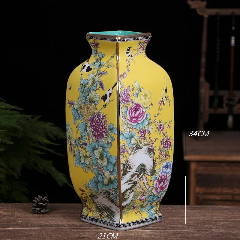 34 cm - Vaso Baboglian Floral Clássico - Ambiencci Shadow