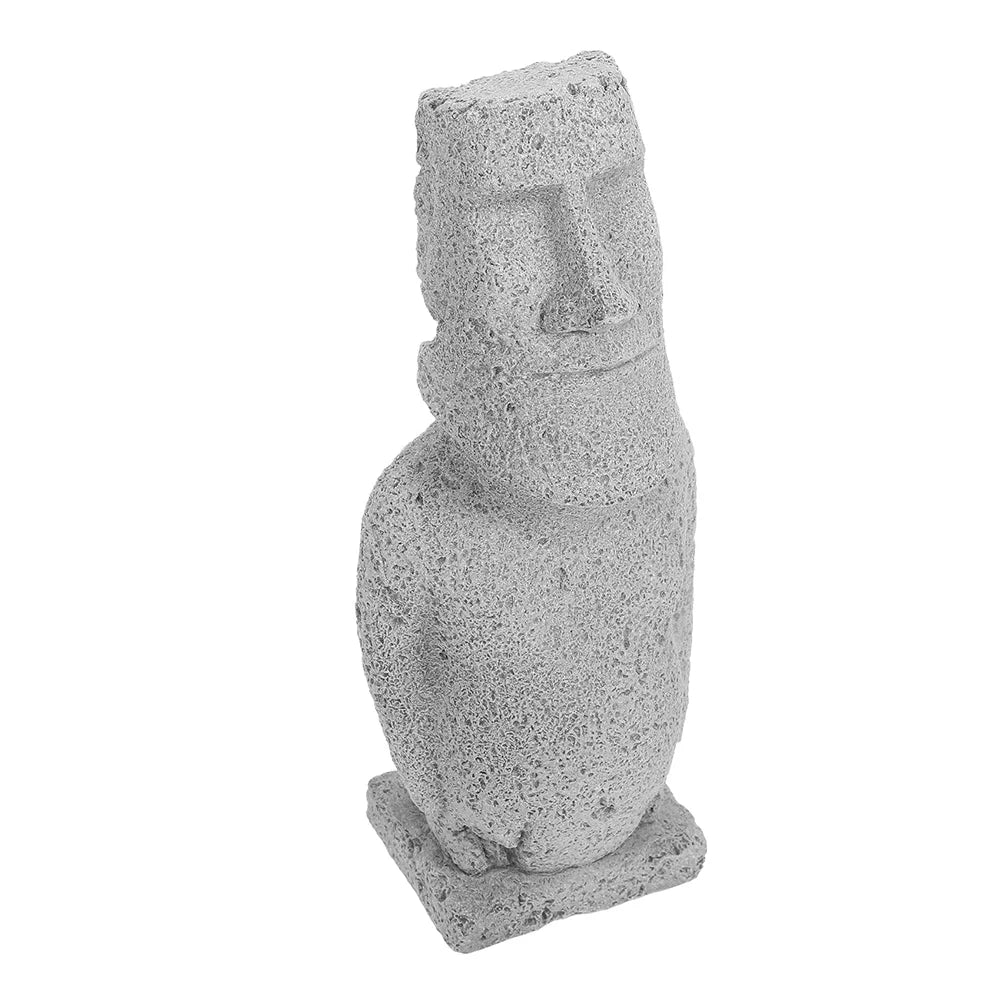 12 cm - Moai Ambiencci Em Pedra Sabão - Ambiencci Sculpture ART