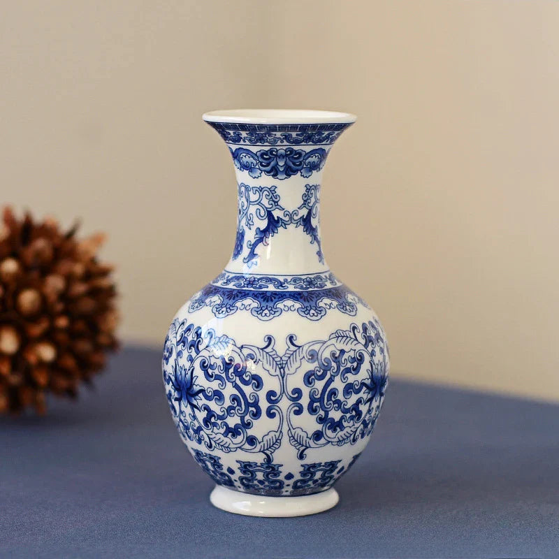 17 cm - Vaso em Cerâmica Jingdezhen - Ambiencci Layo