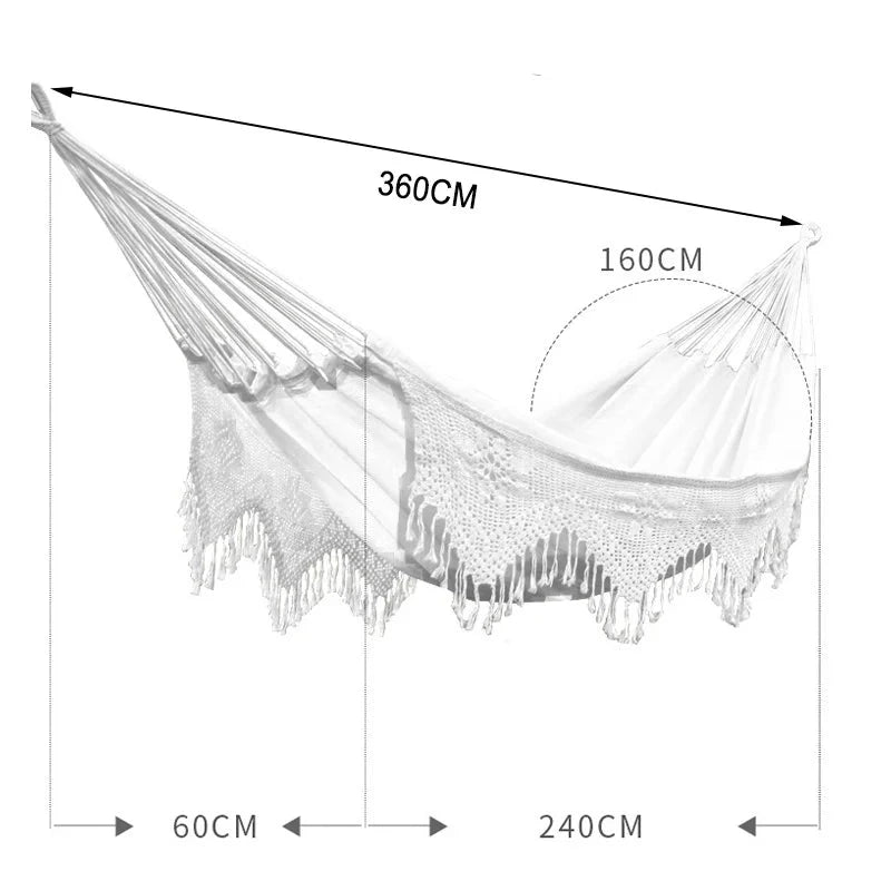 3,6 metros - Rede Macramé Bohemia - Ambiencci Outside