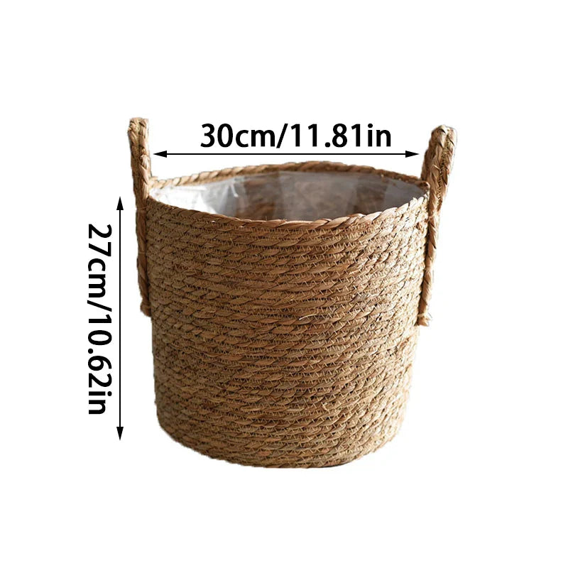 a rope basket is shown with measurements