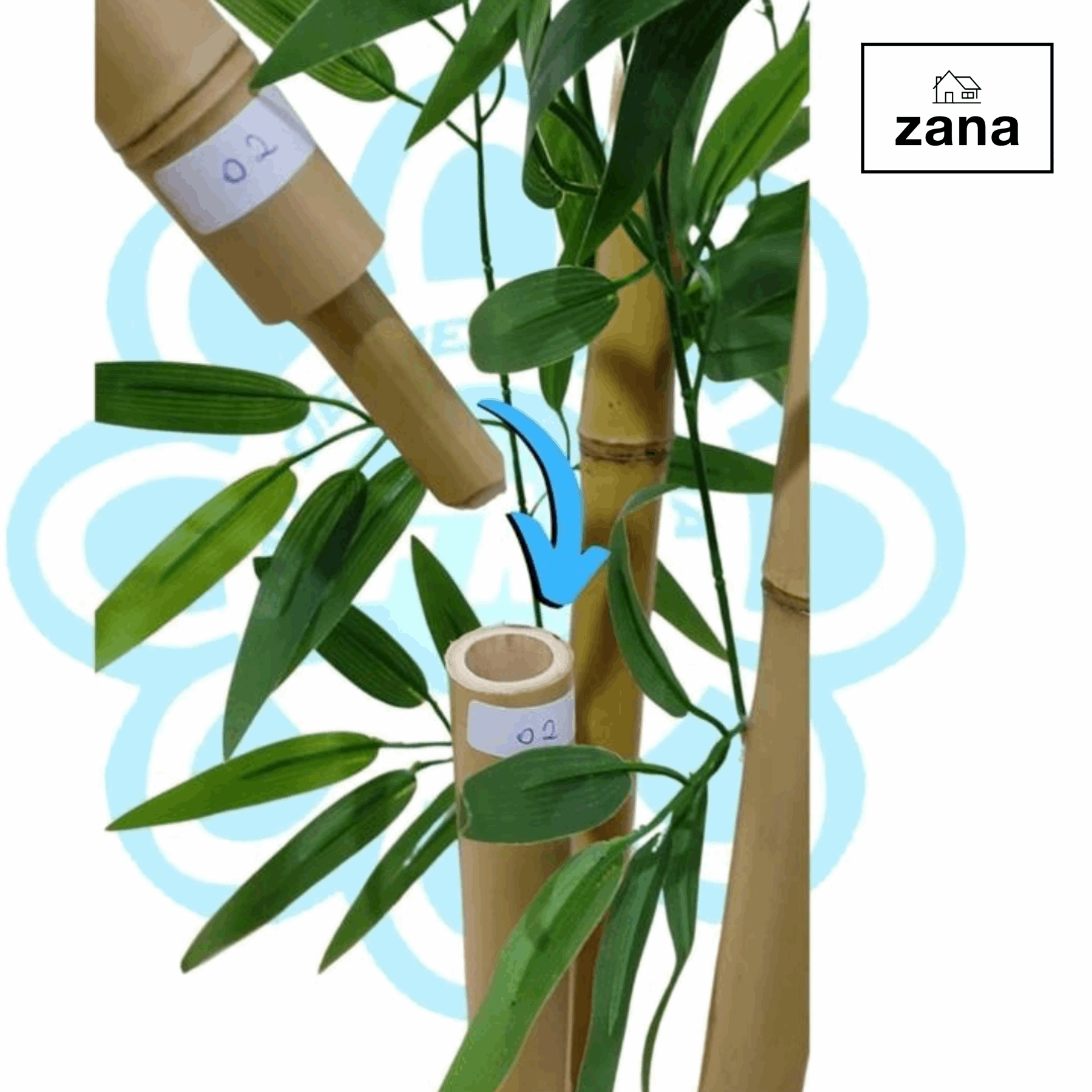 Bambu Artificial 2 Metros Zana