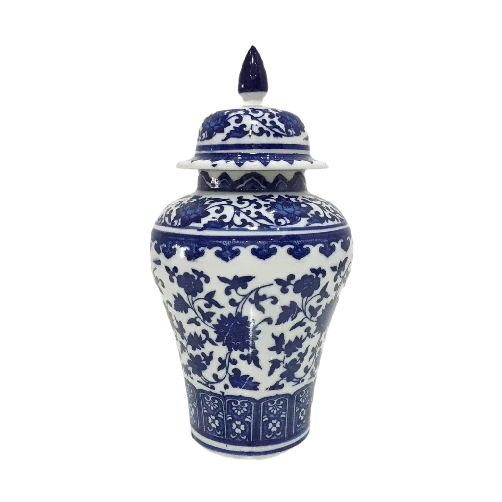 Vaso de Porcelana Ambiencci - Estilo Chinês Antigo