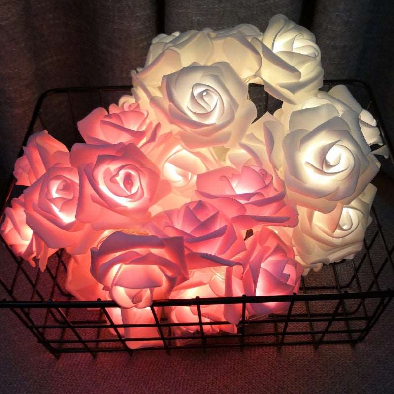 Ambiencci LED Rose Flower String Lights