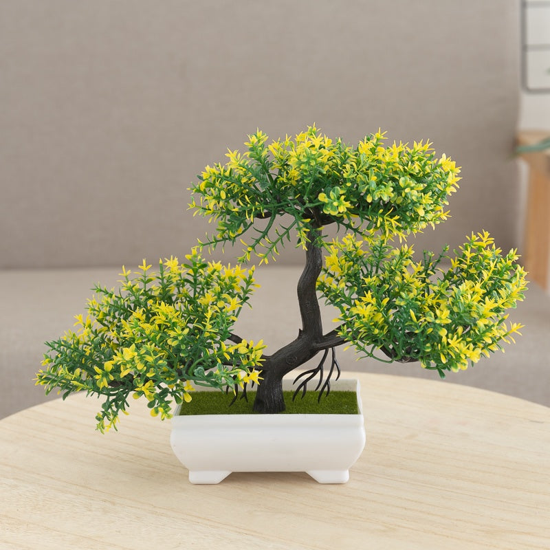 25 cm - Pine Artificial Bonsai Green Ambiencci - Ambiencci