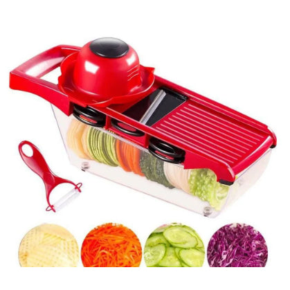 Ambiencci Mandoline Slicer 10 em 1 – Cortador de Legumes e Frutas com Recipiente