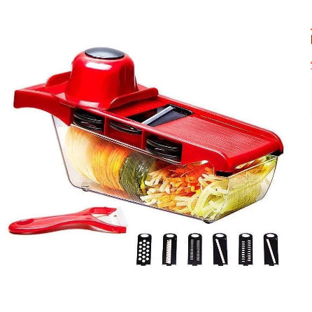 Ambiencci Mandoline Slicer 10 em 1 – Cortador de Legumes e Frutas com Recipiente