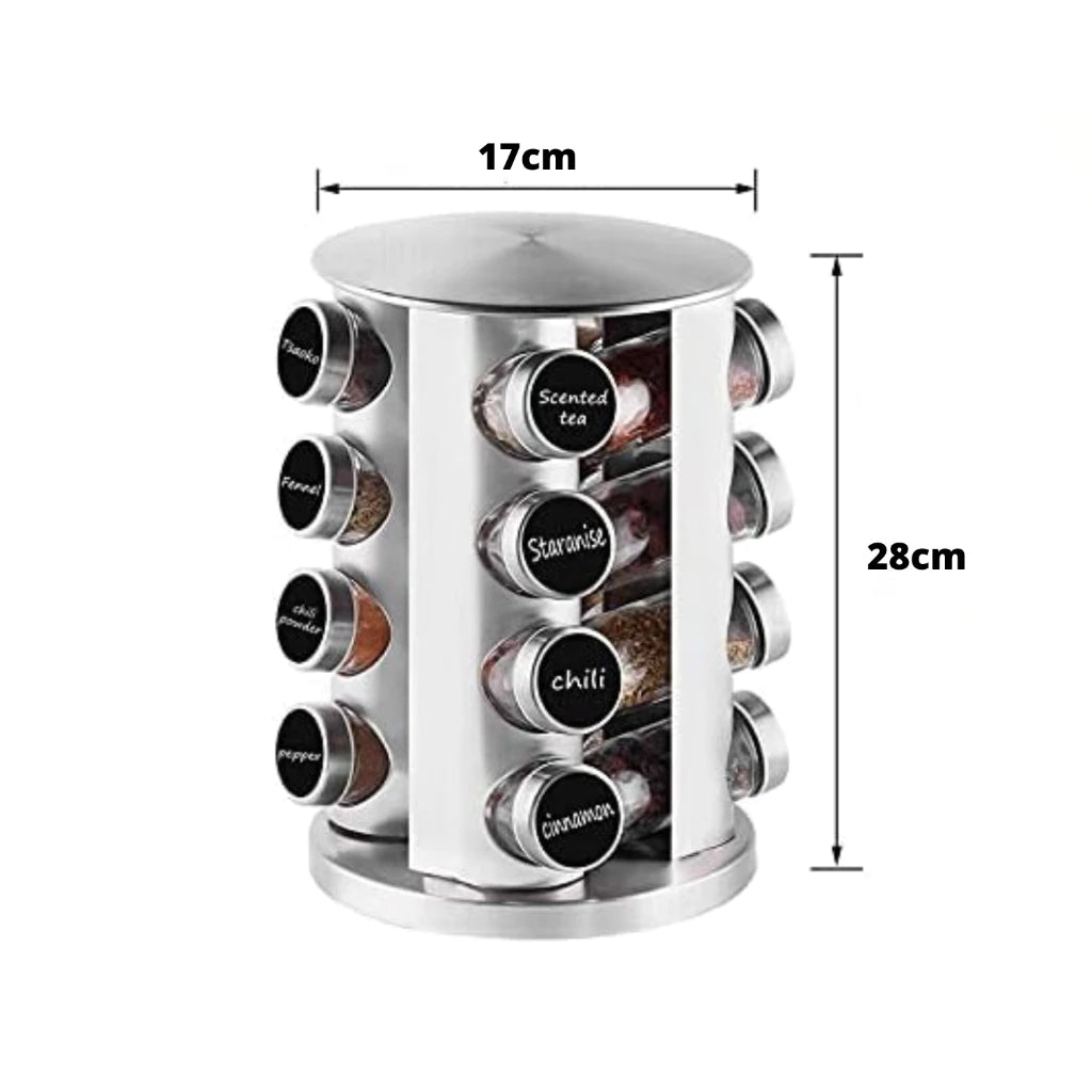 38 cm - Porta Tempero Giratorio Condimentos Ambiencci