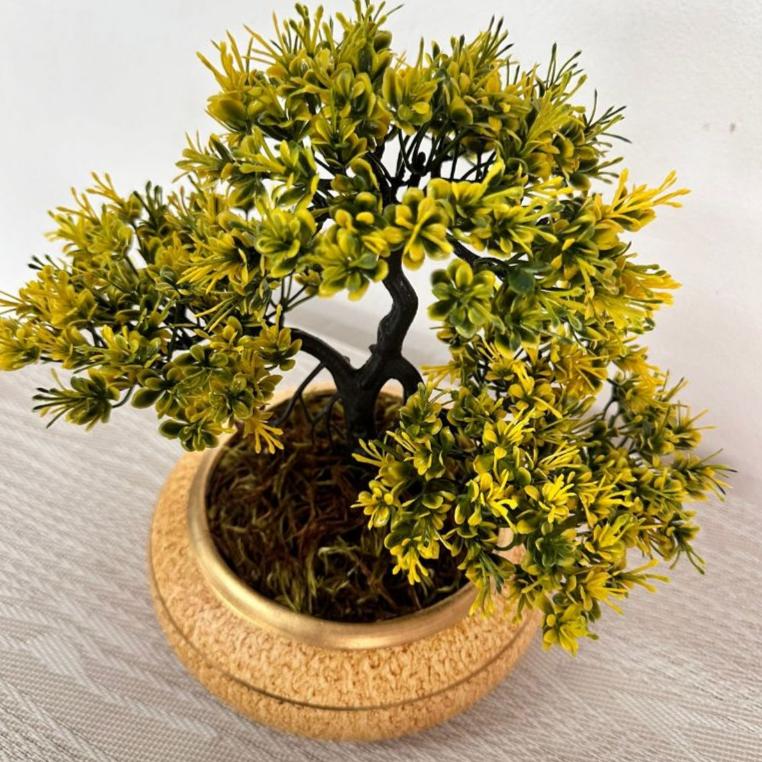 20cm  - Bonsai Artificial Plant in Decorative Ceramic Vase - Ambiencci