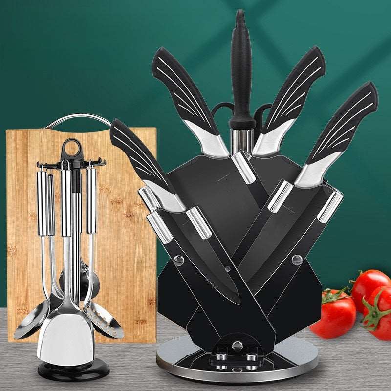 Conjunto de Facas de Cozinha Ambiencci 14 Peças com Suporte e Acessórios