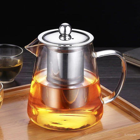 Chaleira Bule Ambiencci com Infusor de Vidro e Aço Inox 750ml