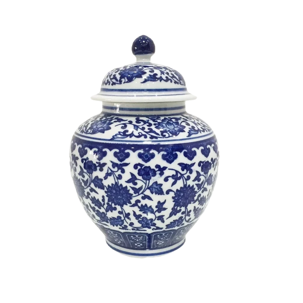 Vaso de Porcelana Ambiencci - Estilo Chinês Antigo