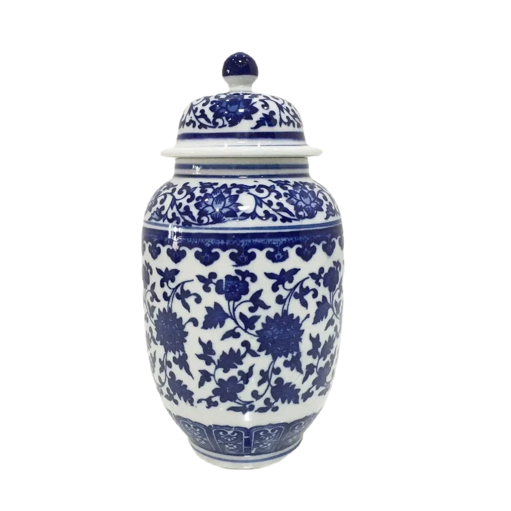 Vaso de Porcelana Ambiencci - Estilo Chinês Antigo