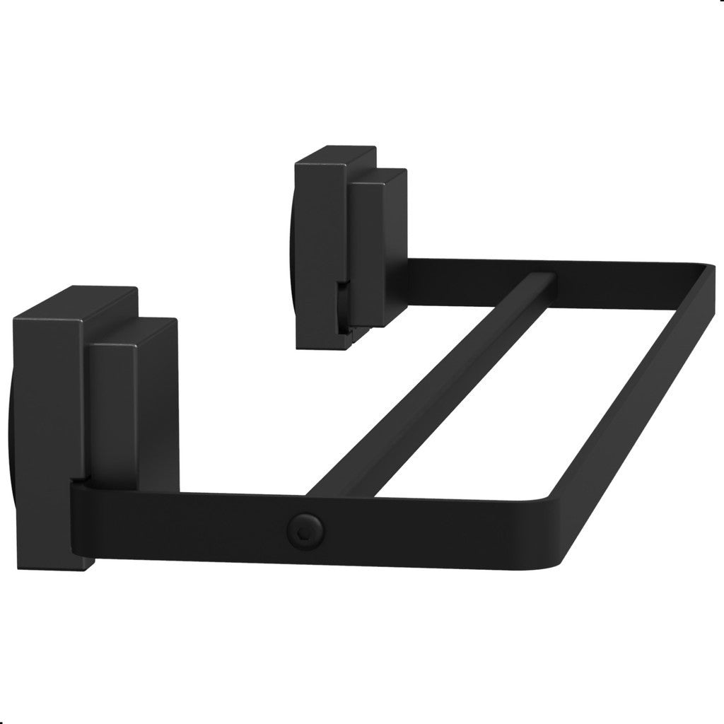 44cm - Porta Toalha Ambiencci Duplo Preto