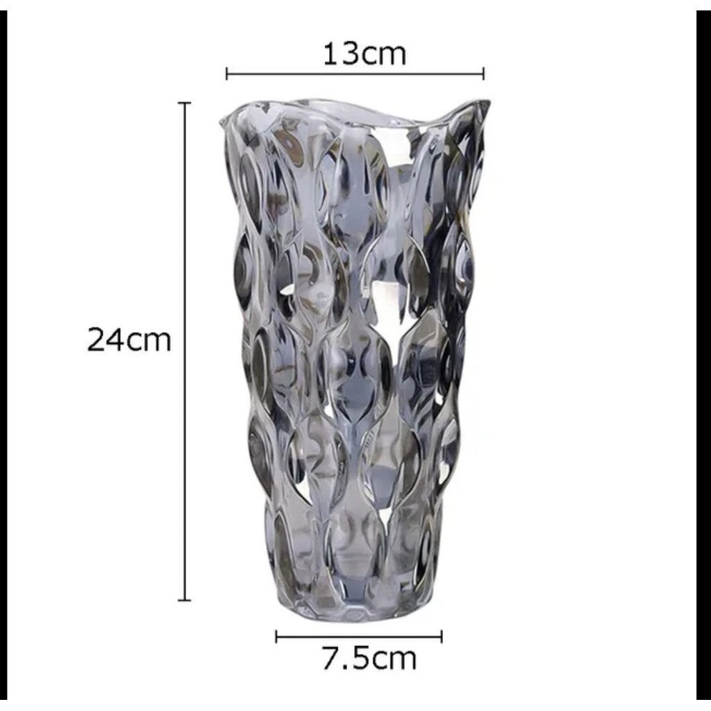 24 cm - Vaso de Vidro Ambiencci - Elegância e Sofisticação