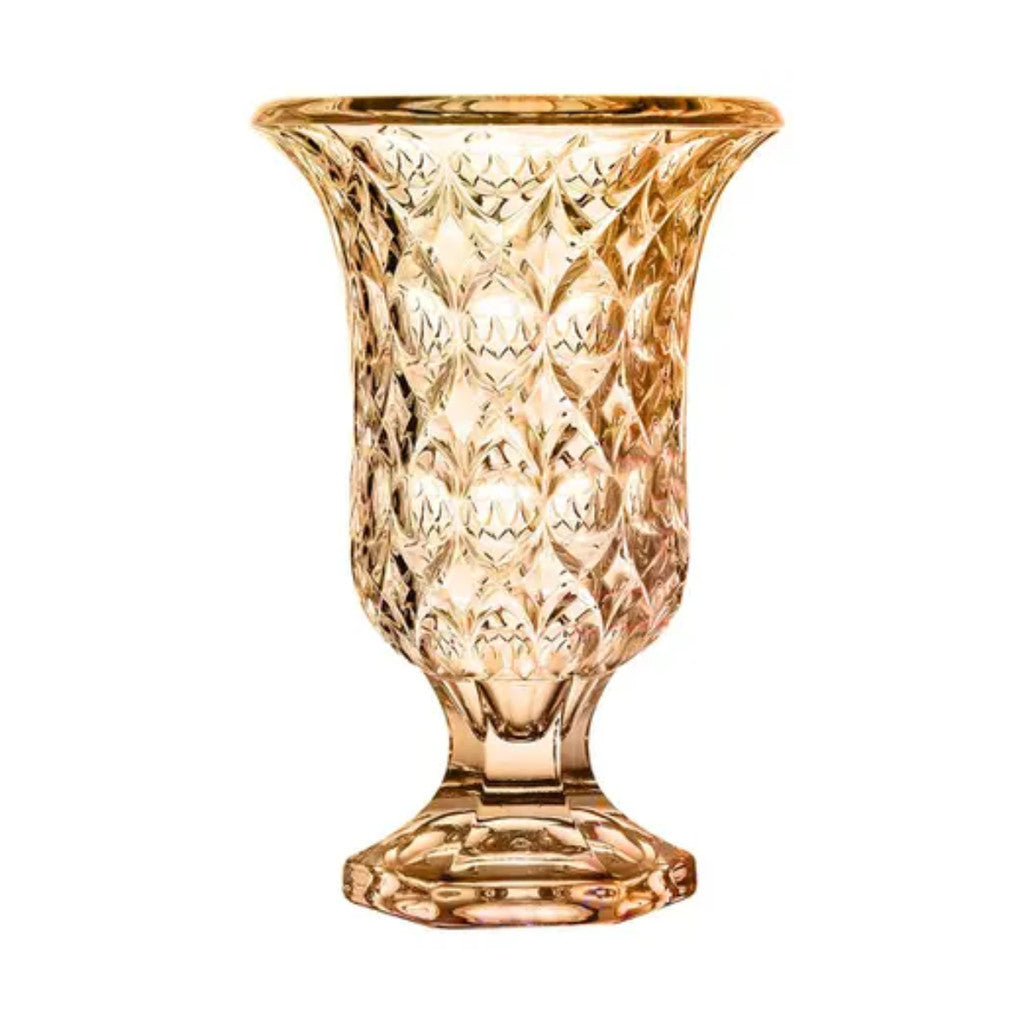 23 cm - Vaso de Decoração Ambiencci Cristal de Vidro Grosso