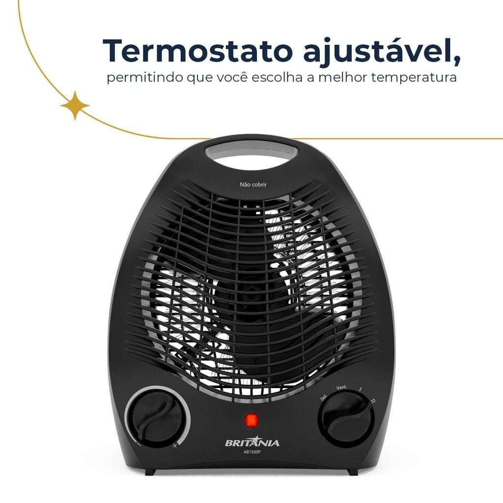 Ambiencci Aquecedor e Ventilador Britânia AB1500P 2 em 1 - Conforto e Versatilidade para Todas as Estações